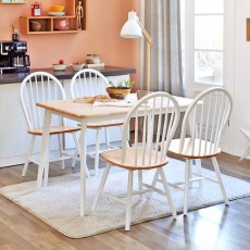 베스트리빙 캔버라 윈저 원목 4인 식탁세트/의자4개