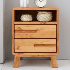 설리번 원목 미니 침대협탁 2단 오크