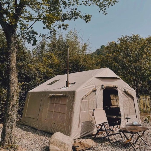 몽프레 생활방수 코튼 에어텐트 사계절 면텐트 감성 글램핑 텐트 13.2