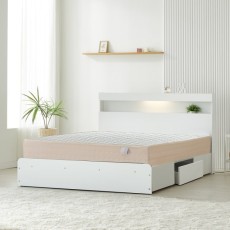 완소간소 수납 LED 3단 서랍형 더블 침대 D